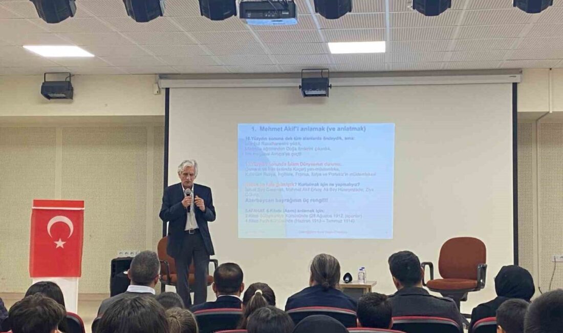 Prof. Dr. Saleh Sultansoy, ortaokul konferansında Türkiye'nin gelişmiş ülkelerle benzer