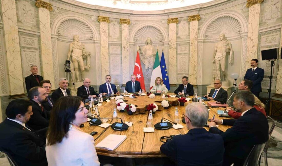 Cumhurbaşkanı Recep Tayyip Erdoğan, İtalya Başbakanı Giorgia Meloni ile görüşmeler