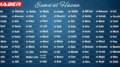 Esmaül Hüsna nedir? Allah’ın 99 ismini Arapça okunuşları ve Türkçe