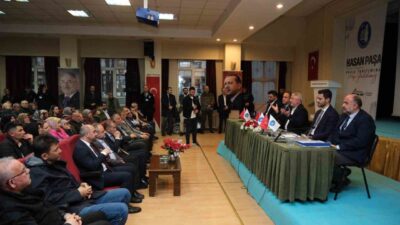 Çorum Belediyesi'nin Gülabibey Mahallesi'ndeki kentsel dönüşüm projesi hakkında bilgilendirme toplantısı