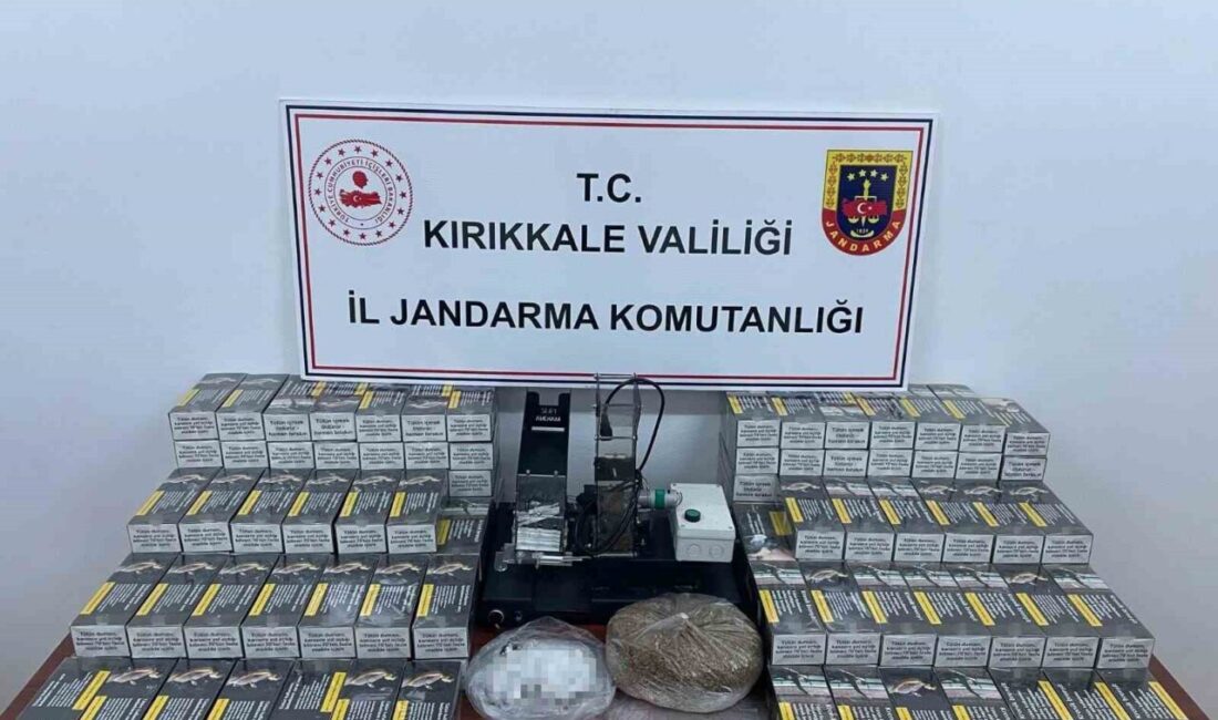 Kırıkkale’de binlerce makaron ele geçirildi Kırıkkale'de jandarma operasyonunda Y.E.D.'nin