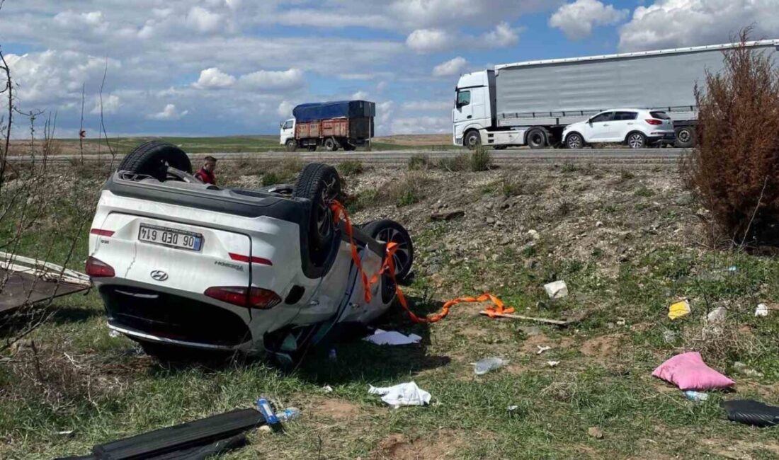 Kırıkkale’de takla atan otomobil şarampole devrildi: 4 yaralı Kırıkkale'de meydana gelen trafik