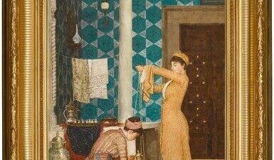 Osman Hamdi Bey'in kayıp olduğu düşünülen "Kahve Hazırlamak" adlı tablosu