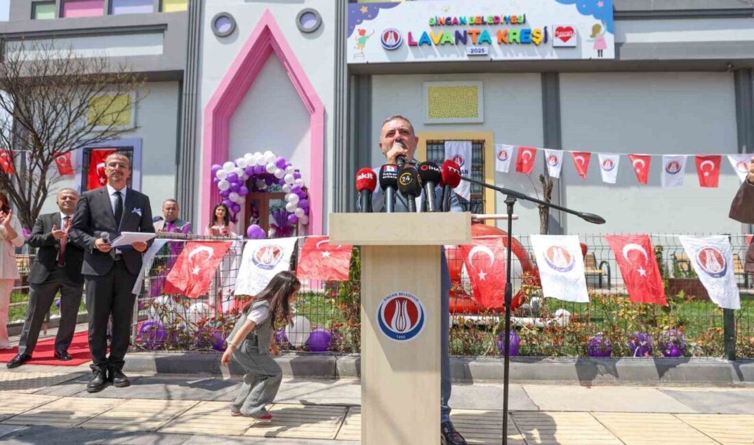 Sincan Belediyesi, Lavanta Kreşi'nin açılış töreniyle 6. kreşini hizmete sundu.