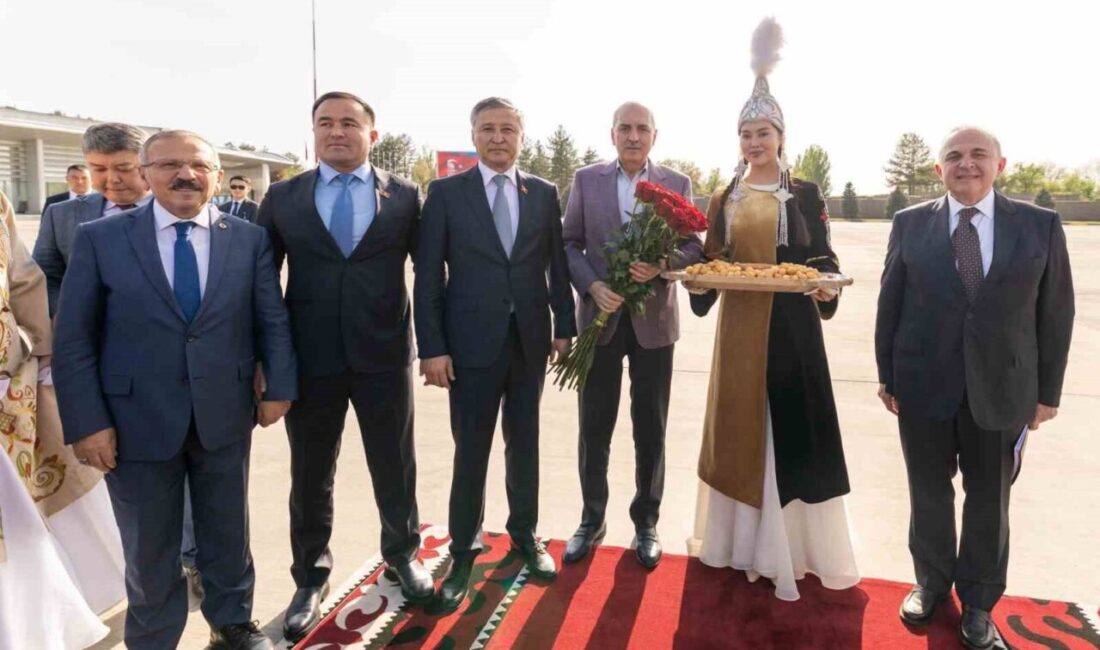 TBMM Başkanı Numan Kurtulmuş, resmi ziyaret için Kırgızistan'ın başkenti Bişkek'e