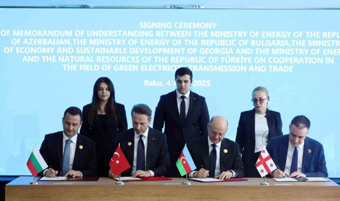 Türkiye, Azerbaycan, Gürcistan ve Bulgaristan arasında Yeşil Elektrik İletimi ve