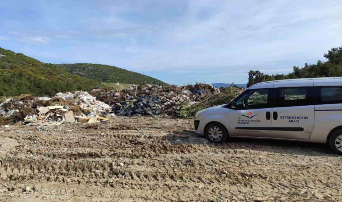 Urla ilçesinde açık alana atık döken belediye ve özel firma,