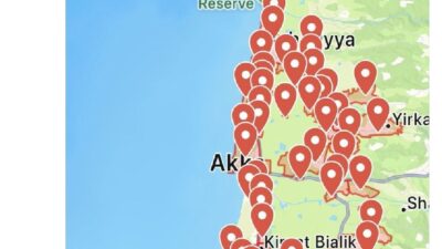Yemen'den İsrail'in kuzeyine fırlatılan balistik füze sebebiyle İsrail'de birçok bölgede