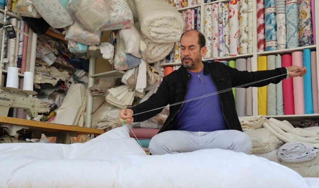 Yorgan işçiliği makineye yenik düştü Kırşehir'de yorgan diken Cengiz