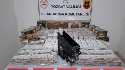 Jandarma ekipleri, Yozgat'ın Sorgun ilçesinde İ.E. isimli kişinin kaçak tütün