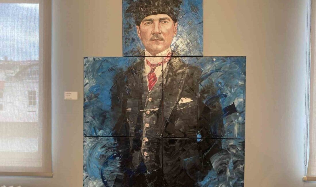 Emirhan Bıçakçı’nın ‘Atatürk Portreleri’ sergisi Ankara’daki İktisadi Bağımsızlık Müzesi’nde ziyarete