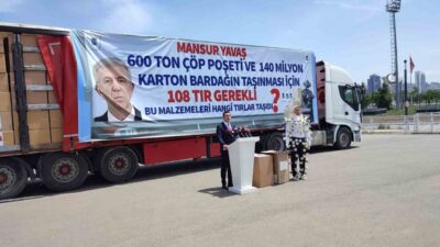 AK Parti Ankara Milletvekili Osman Gökçek, Mansur Yavaş'ın karton bardak