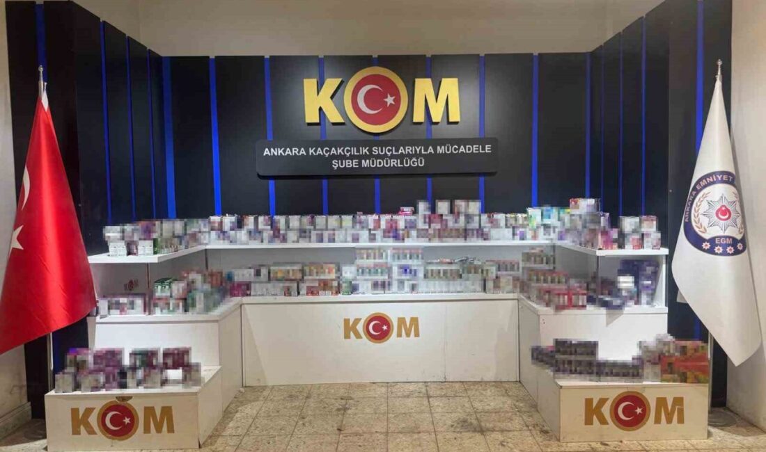 Ankara'da yapılan operasyonlarda, piyasa değeri 3 milyon liranın üzerinde 3