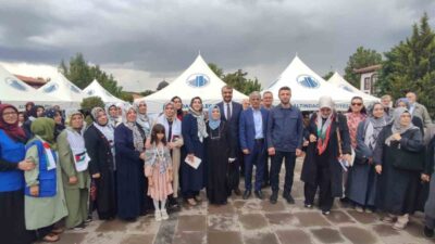 KABİP, Gazze'deki kadın ve çocuklar için yardım sergisi düzenledi. Başkan