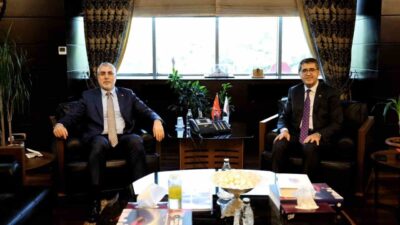Bakan Işıkhan, Cumhurbaşkanlığı Strateji ve Bütçe Başkanı Şenel'le görüşerek ülkenin