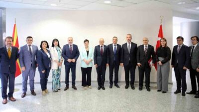 Hazine ve Maliye Bakanı Mehmet Şimşek, Kuzey Makedonya Maliye Bakanı