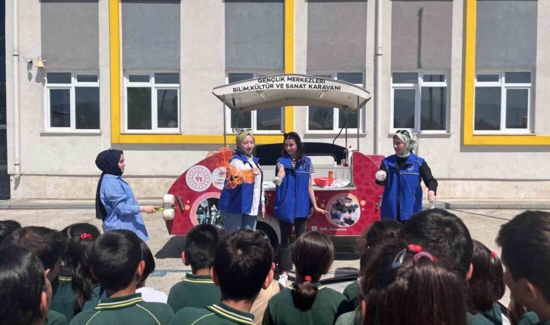 Düzce Gençlik ve Spor Müdürlüğü bilim karavanı ekibi, Bahçeköy İlkokulu