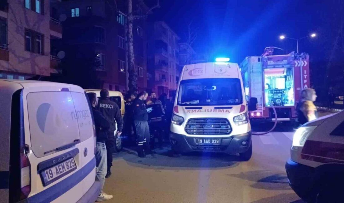 Çorum’da apartman dairesinde yangın paniği Çorum'da bir apartmanda çıkan