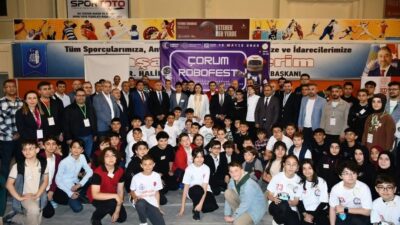Çorum'da ilk kez gerçekleştirilen RoboFest Robot Yarışması, 16 okuldan 110