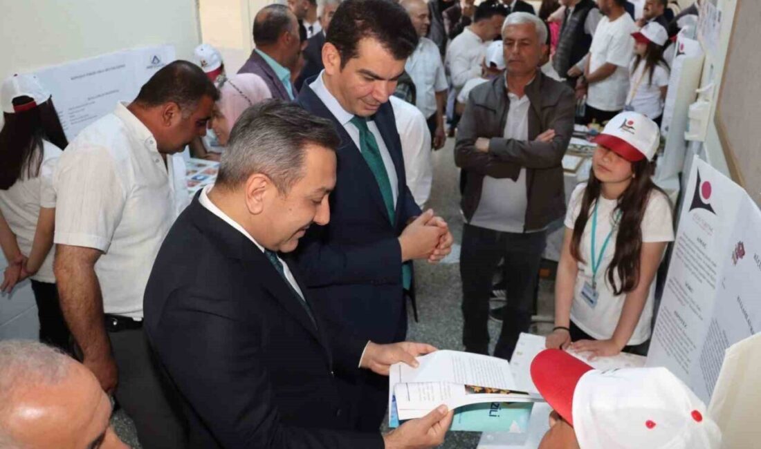 Çorum'un Sungurlu ilçesinde Arifegazili Ortaokulunda düzenlenen bilim fuarı, 18 projenin