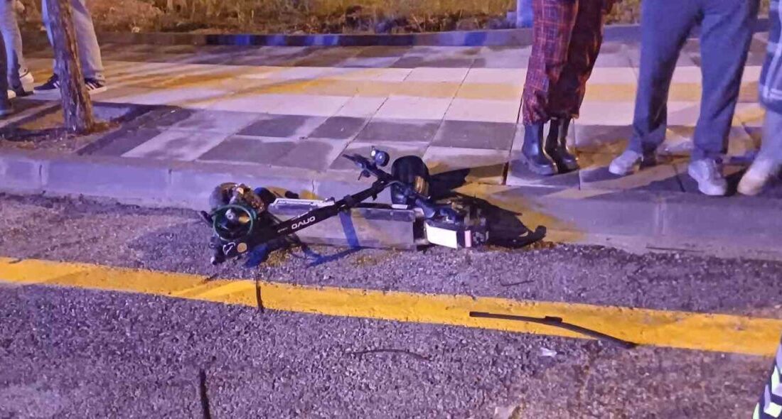 Çorum’da otomobil ile elektrikli scooter çarpıştı: 1 yaralı Çorum'da meydana gelen kaza,