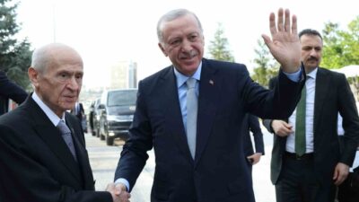 Cumhurbaşkanı Recep Tayyip Erdoğan, MHP Genel Başkanı Devlet Bahçeli ile