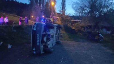 İskilip ilçesinde meydana gelen trafik kazasında Sadık U. yönetimindeki otomobil