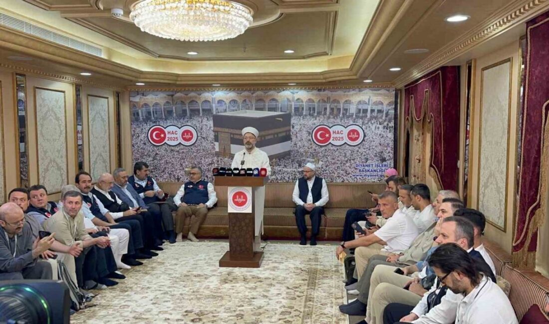 Diyanet İşleri Başkanı Ali Erbaş, Mekke'de yapılan organizasyonlarla yaş ortalamasının