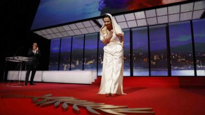 Fransız film yıldızı Juliette Binoche, Cannes Film Festivali açılışında Gazze'de