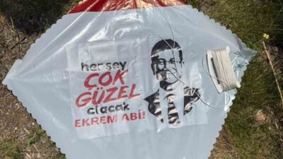 Kırşehir Belediyesi Gençlik Şöleni’nde Ekrem İmamoğlu'nun fotoğrafının yer aldığı uçurtmaların