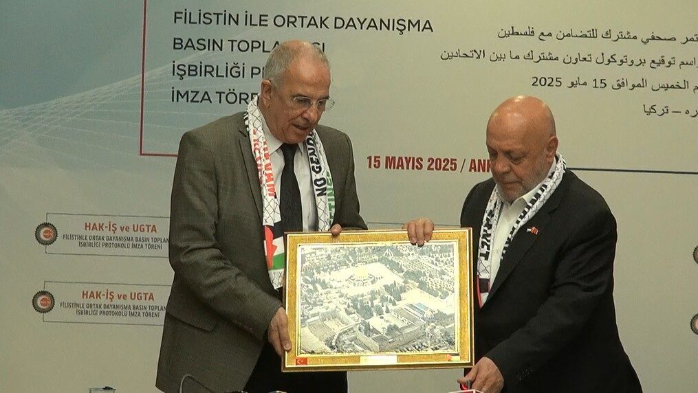 HAK-İŞ Genel Başkanı Mahmut Arslan, Cezayir İşçi Sendikaları Konfederasyonu ile