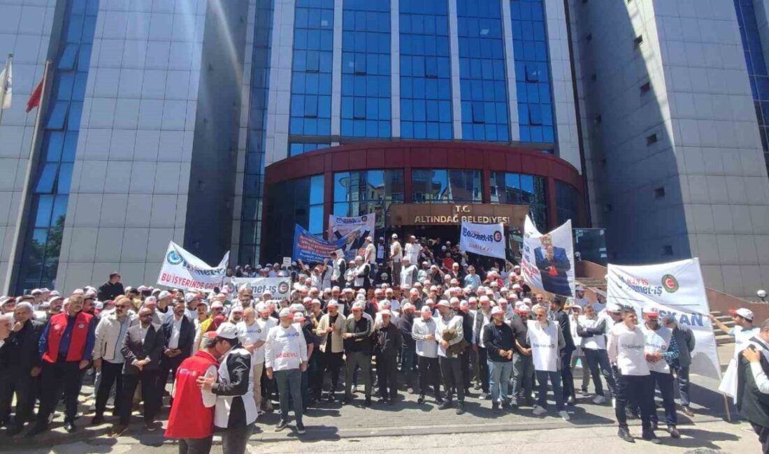 HAK-İŞ Konfederasyonu Genel Başkanı Mahmut Arslan, Hizmet-İş Sendikası işçilerinin Altındağ