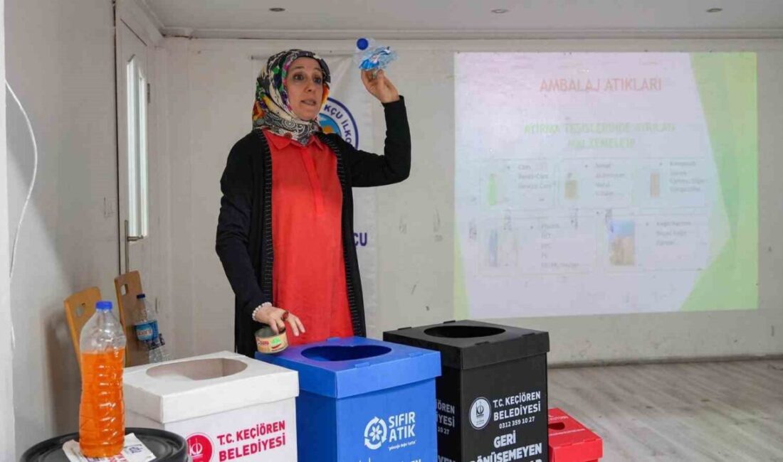 Keçiören Belediyesi, Şehit Ahmet Kabukçu İlkokulu öğrencilerine çevre ve geri