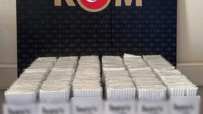 Kırıkkale'de polis operasyonunda A.D. isimli şahsın adına gönderilen kargo kolisinde