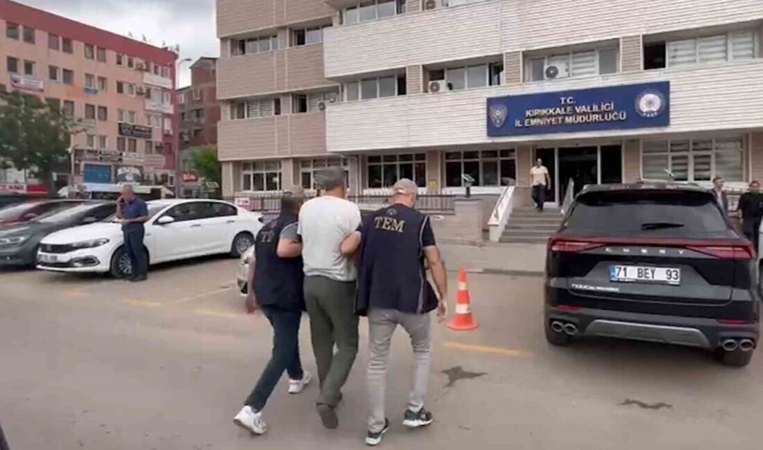 Kırıkkale'de polis operasyonu sonucu DEAŞ terör örgütüyle bağlantılı olduğu belirlenen