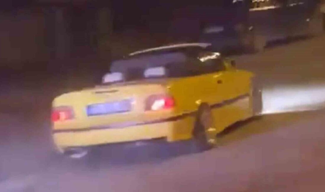 Kırıkkale’de drift atan sürücüye 55 bin lira ceza Kırıkkale'de drift yapan sürücüye,