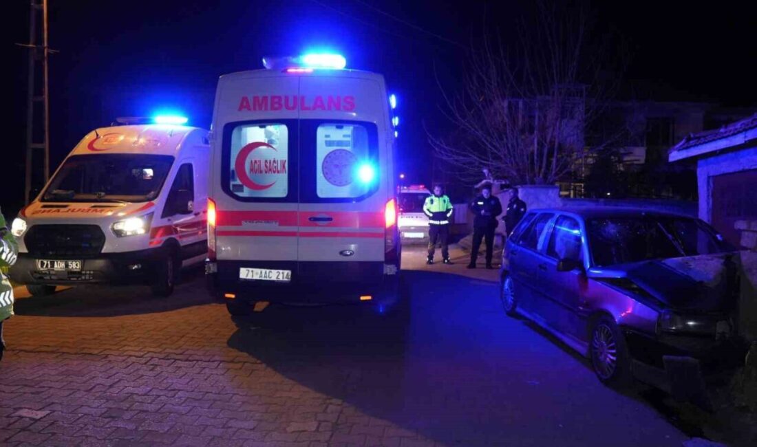 Kırıkkale’de otomobil bahçe duvarına çarptı: 3 yaralı Kırıkkale'de gece yaşanan trafik