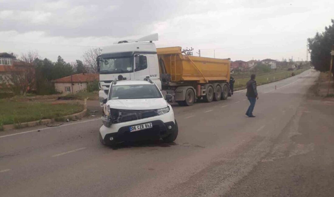 Kırıkkale’de otomobil ile hafriyat kamyonu çarpıştı: 1 yaralı Kırıkkale'nin Delice ilçesinde meydana