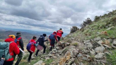 Kırşehir'de Ali Öllez Dağı'na yapılan ilk resmi tırmanışta 18 kişilik