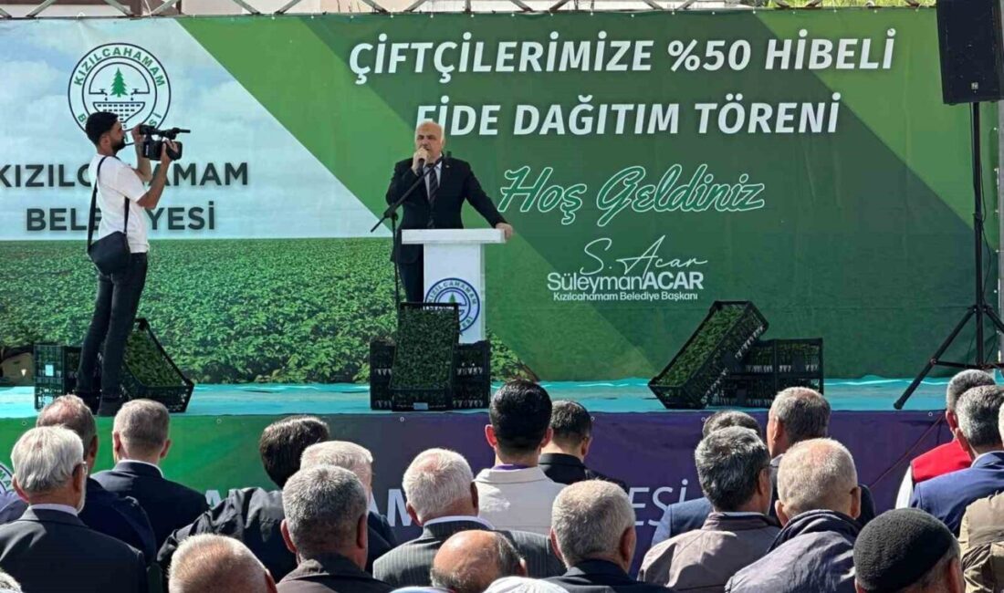 Kızılcahamam Belediyesi, geleneksel hale getirdiği fide dağıtımını beşinci yılında da