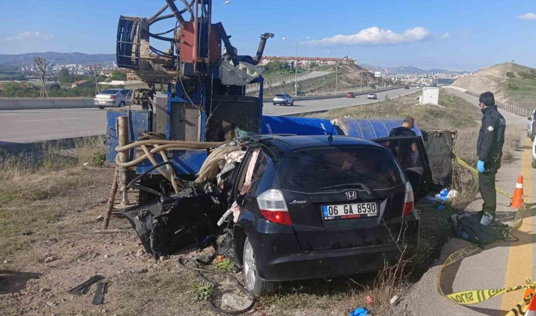 Ankara'da meydana gelen trafik kazasında Merve Ü. adlı sürücü ve
