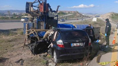 Ankara'da meydana gelen trafik kazasında Merve Ü. adlı sürücü ve