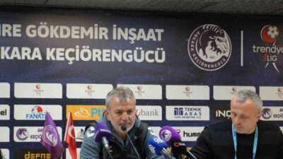 Ankara Keçiörengücü Teknik Sorumlusu Mehmet Yıldırım, MKE Ankaragücü maçındaki tartışmalı