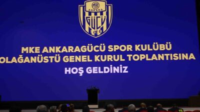 MKE Ankaragücü Olağanüstü Genel Kurulu'nda adaylığını açıklayan Bent Ahlat'ın tüzüğe