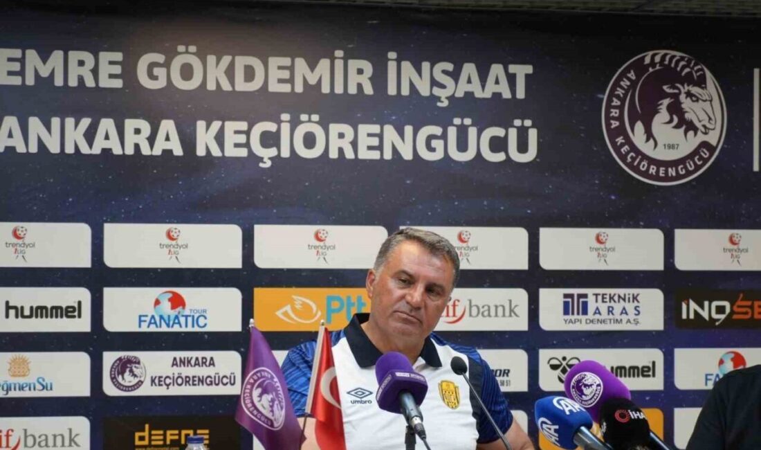 MKE Ankaragücü Teknik Direktörü Mustafa Kaplan, Ankara Keçiörengücü maçı sonrasında