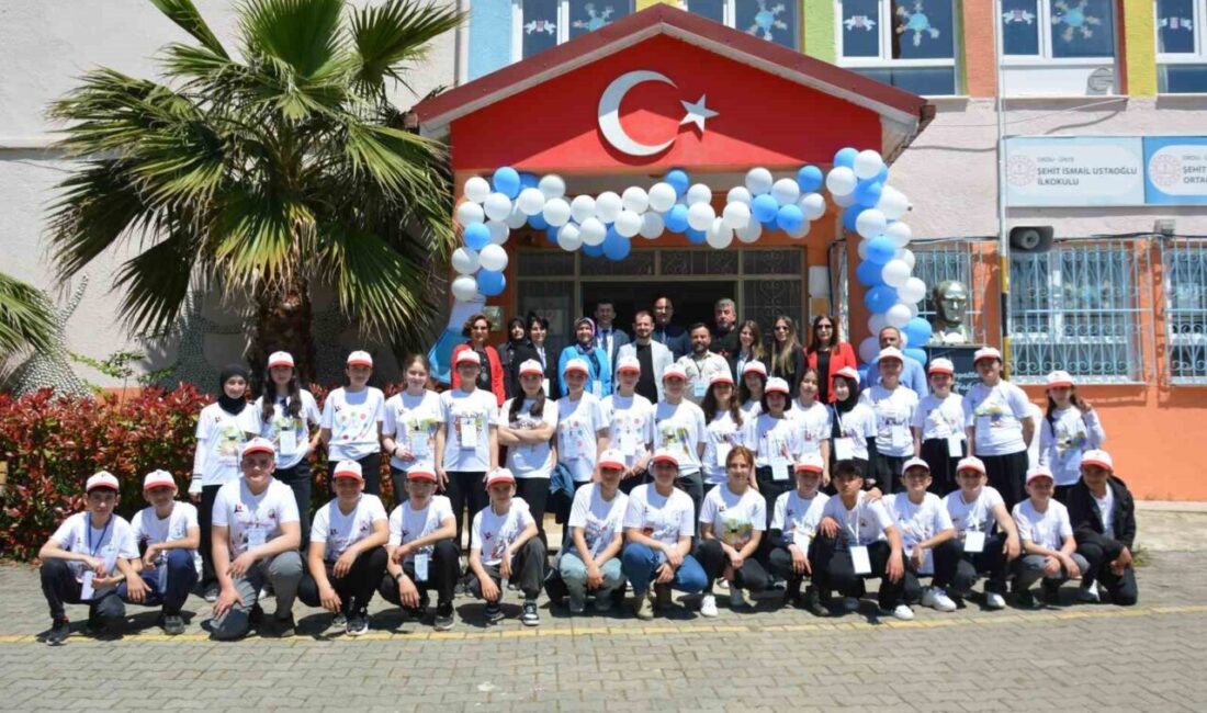 Ünye ilçesindeki Şehit İsmail Ustaoğlu Ortaokulu öğrencileri, TÜBİTAK 4006 Bilim