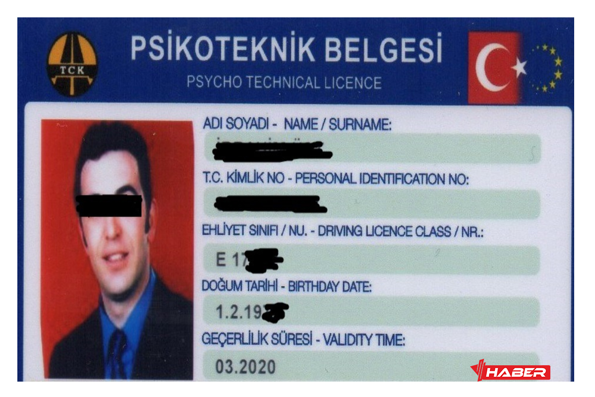 psikoteknik belgesi