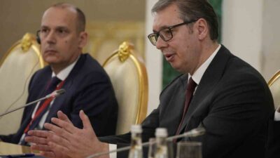 Rusya Devlet Başkanı Putin ve Sırbistan Cumhurbaşkanı Vucic, Zafer Günü'nde