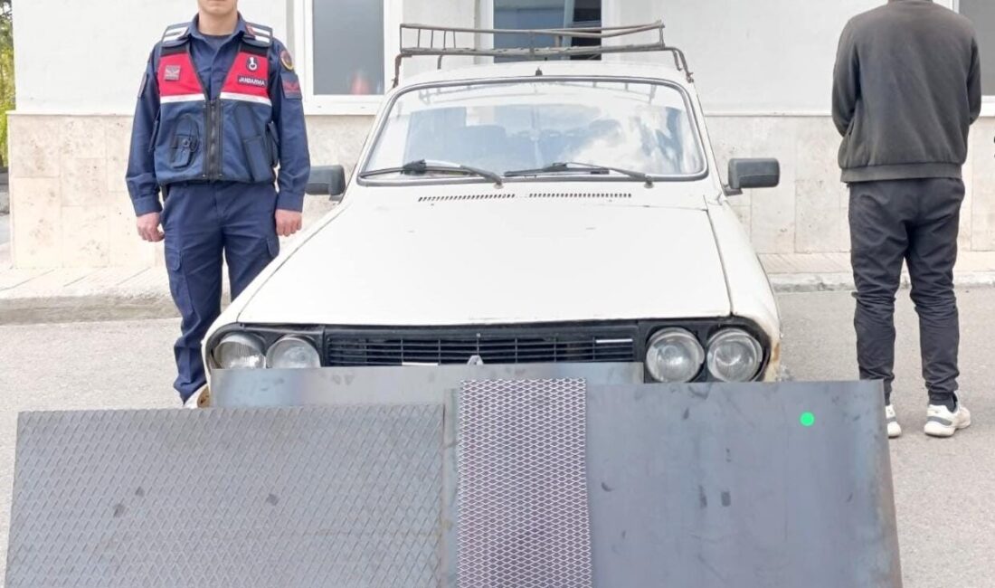 Römork arka kapağını çalmak isteyen şahıs yakalandı Kırşehir'de jandarma ekipleri, hurda