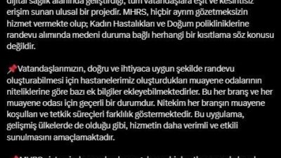 Sağlık Bakanlığı, '25 yaş altı evli olmayan kadınların jinekoloji randevusu